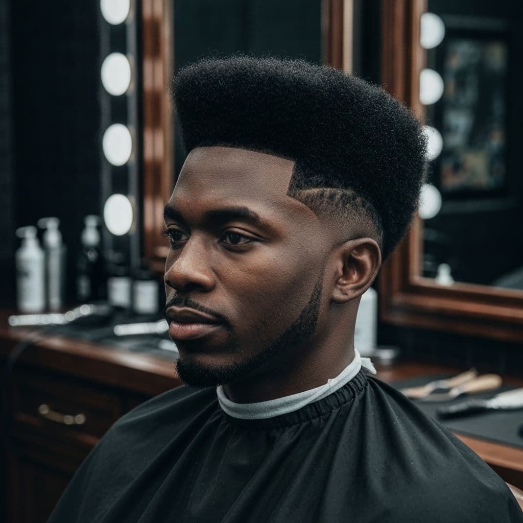Flat top afro